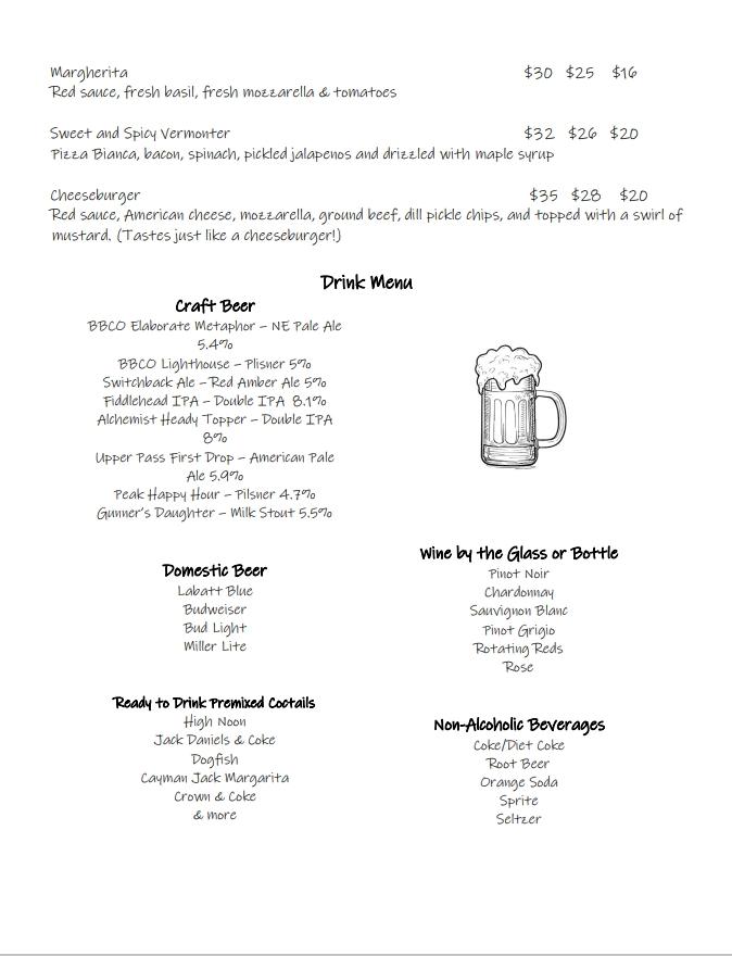 West End Pizza Menu image 2